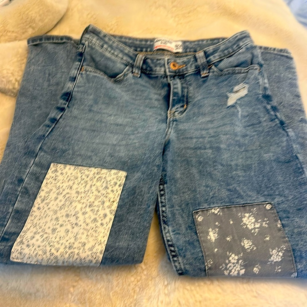 Abercrombie Kids Size 13/14 High Rise mini mom jeans